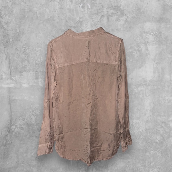 Altar'd State Light Brown/Tan Long-sleeve Button-Down Shirt - Picture 4 of 5